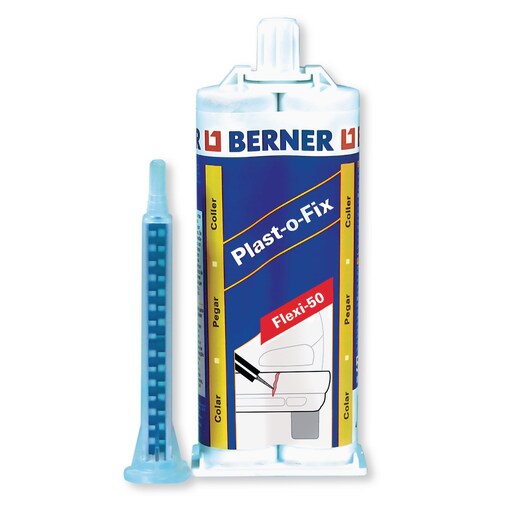 Cola para reparación de plásticos flexibles, cartucho 50 ml